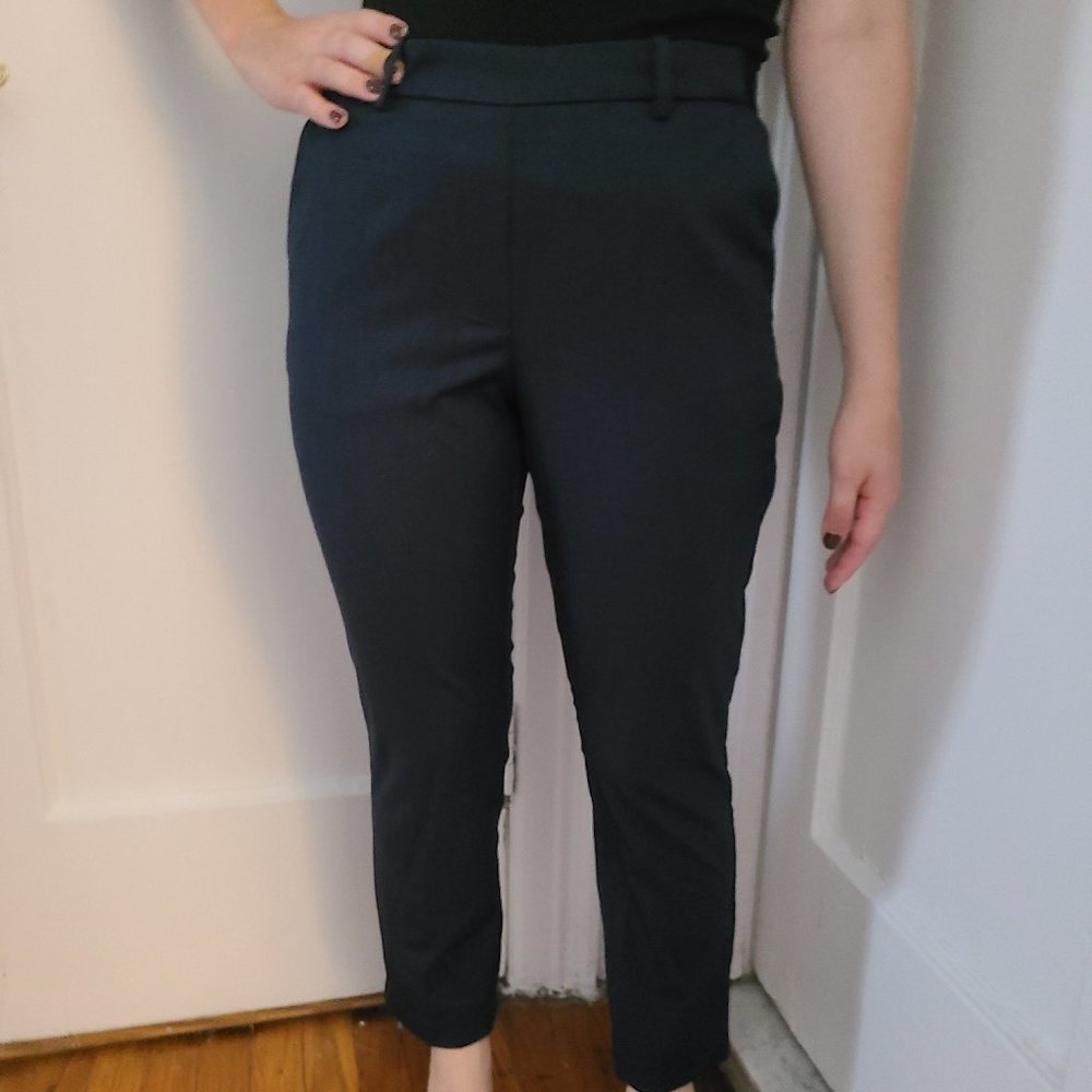 H&M Straight Leg Slim Fit Navy Work Slacks